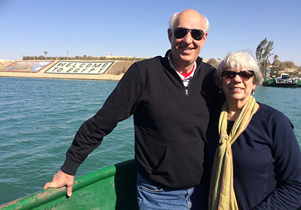 Jim and Sherry Forkum while teaching in Egypt
