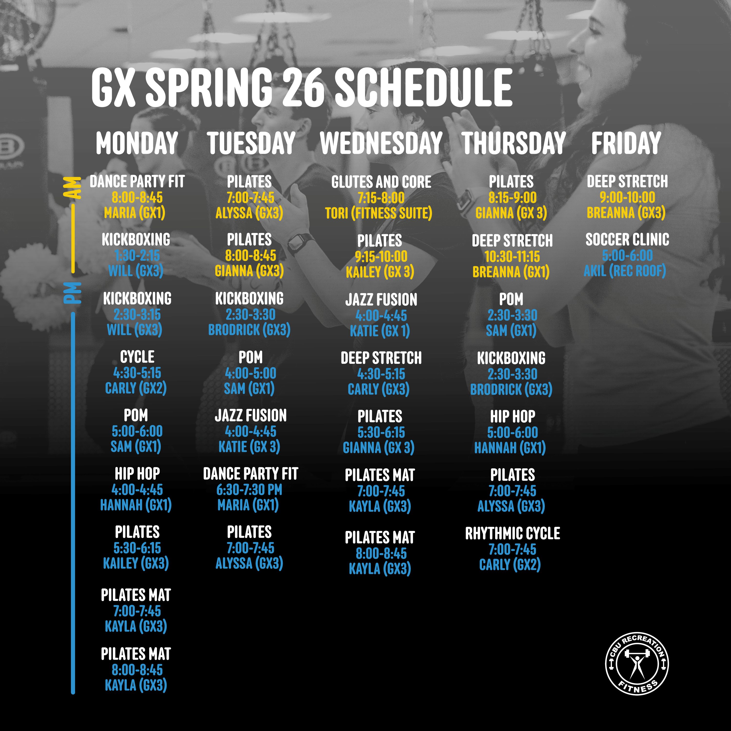 Group Exercise Schedule