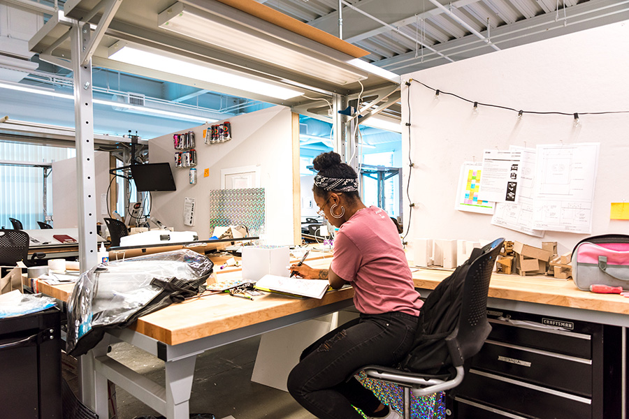 Exterior of the College of Architecture, Visual Arts and Design at California Baptist University