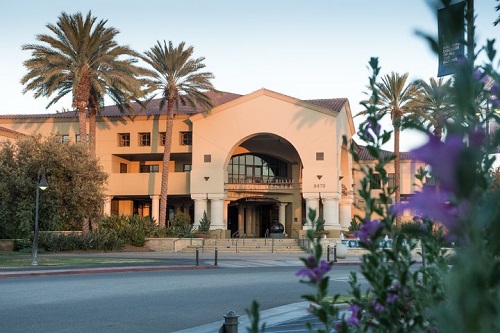 Front of Yeager Center at CBU