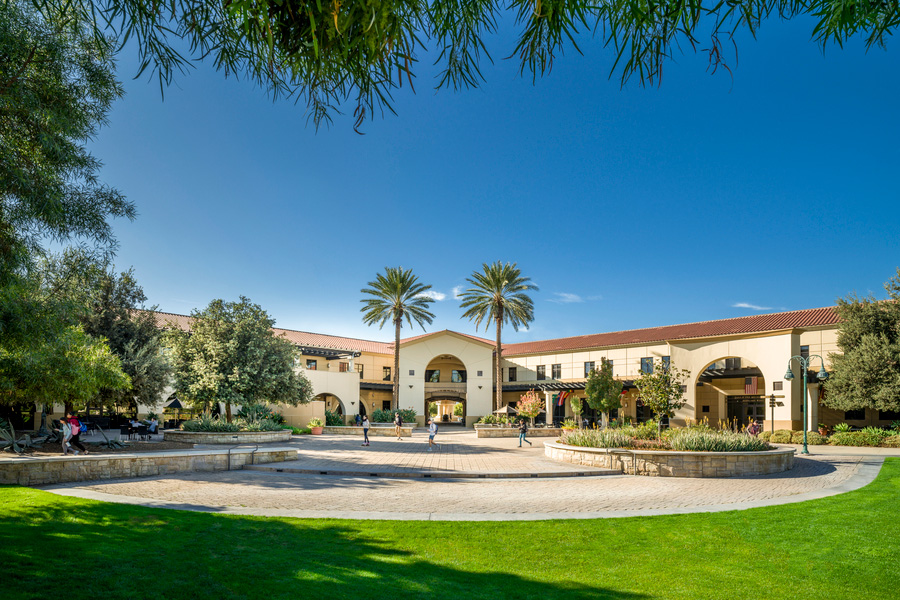CBU Campus Stamps Courtyard