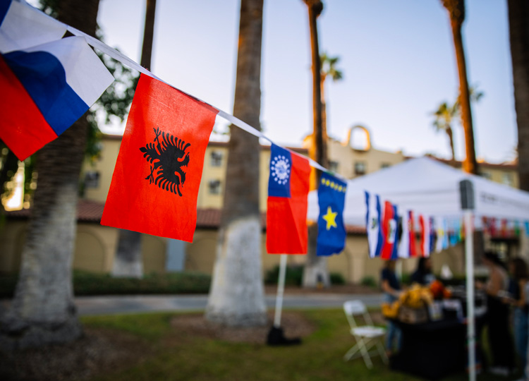 International Flags on CBU Campus
