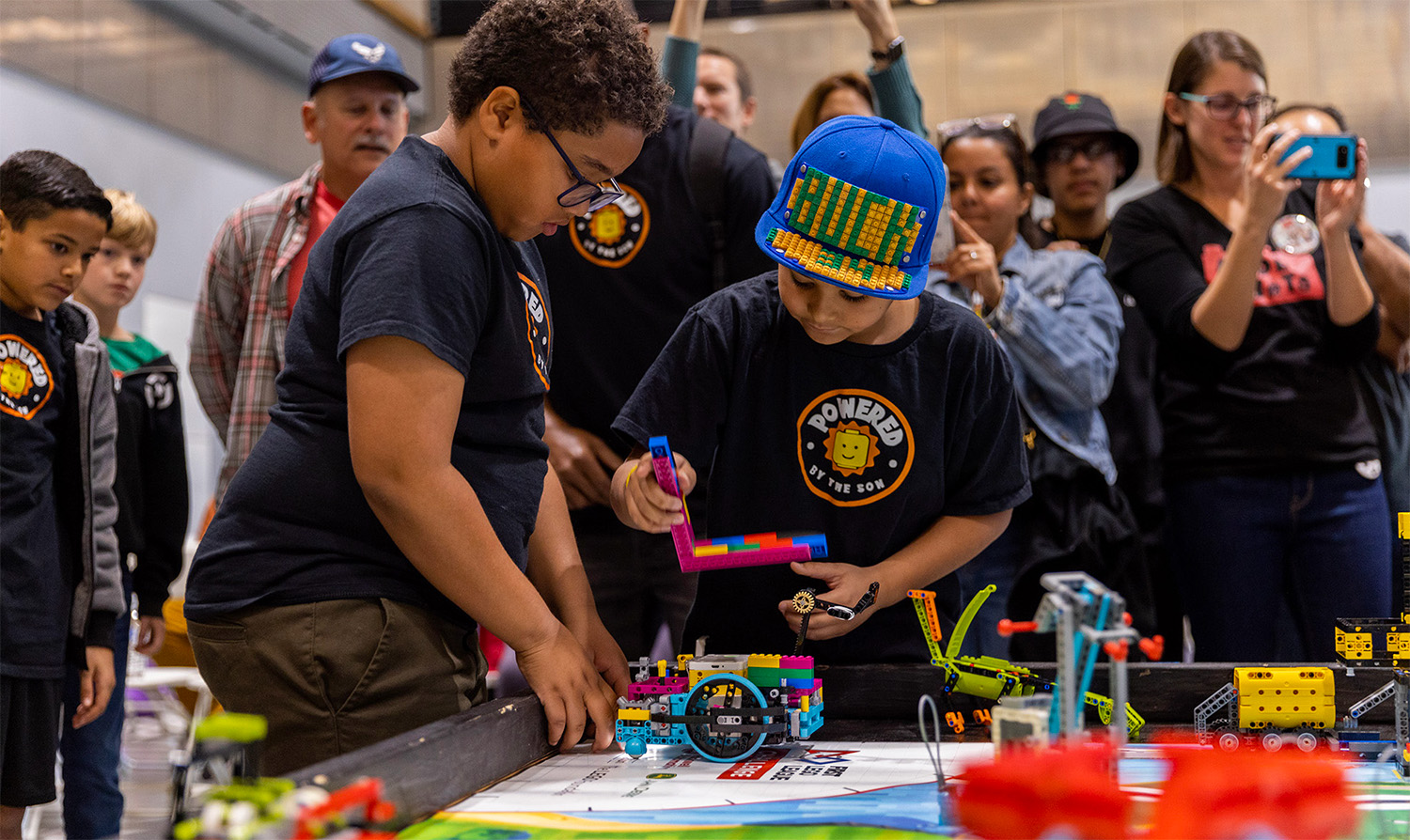 Bustling crowds of parents and students ages 6-14 brought the halls of the Dennis and Carol Troesh Engineering Building to life on Dec. 2 for                       the First Lego League Regional Tournament held at California Baptist University.