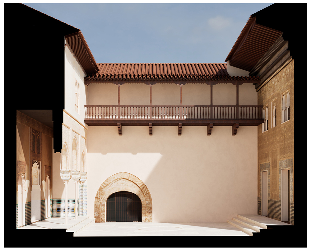 balcony on old building