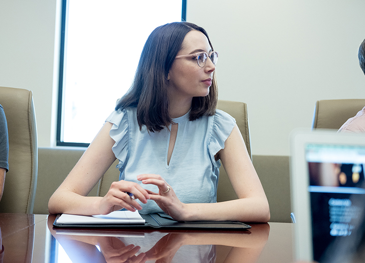 Professional woman at desk