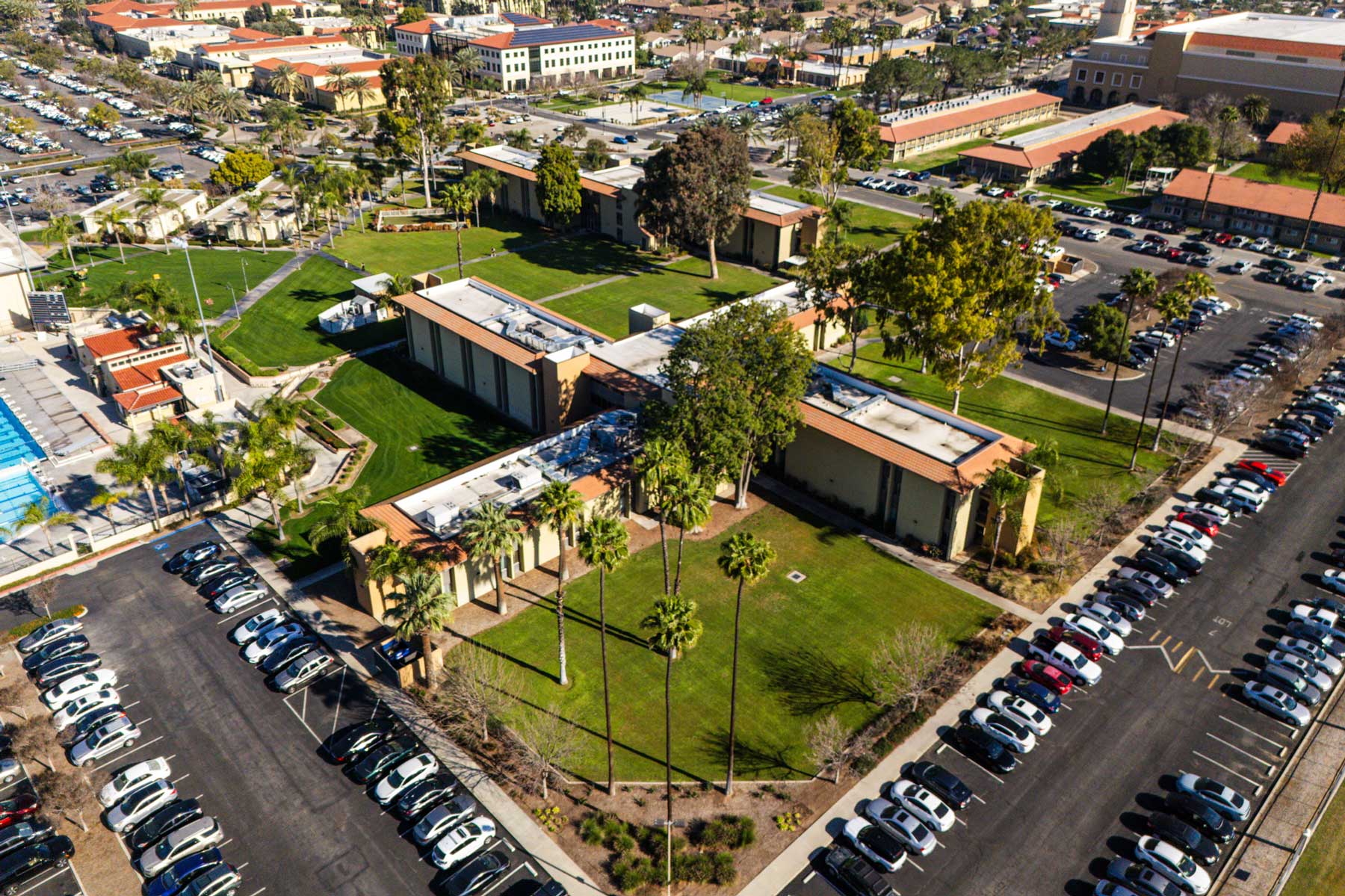 Aerial View of Simmons Hall