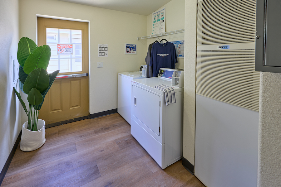 Laundry room in the Cottages