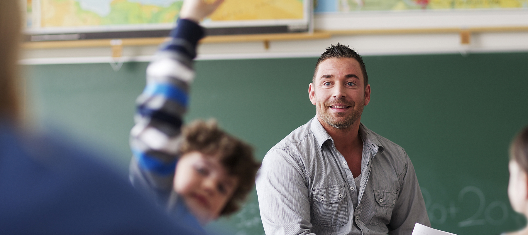Teacher in a classroom